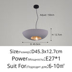 Suspension lumineuse moderne noir gris grains ciment opacité câble suspendu salon chambre