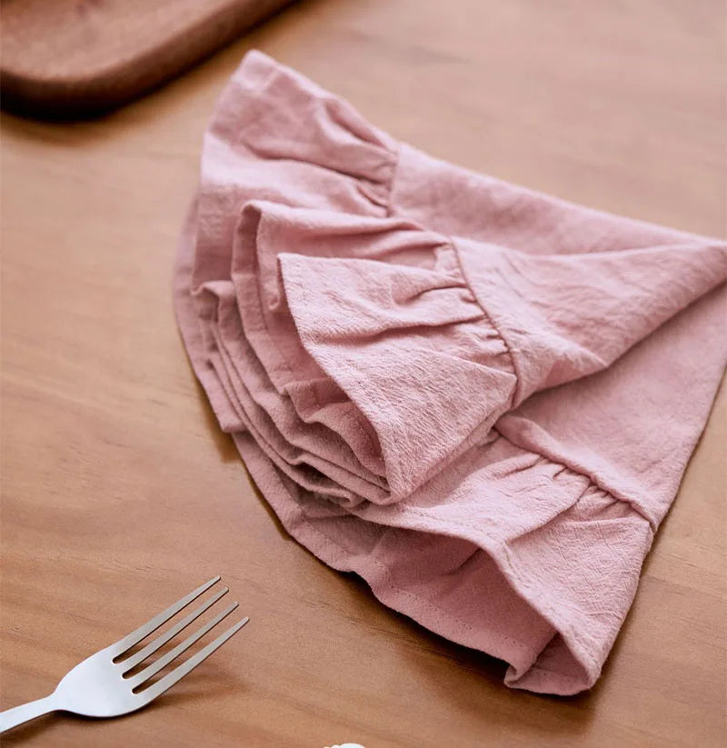 Set de serviettes en coton pour décoration de table