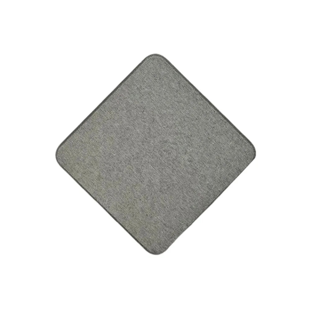 coasters polyester blanc gris moderne antidérapants résistants chaleur textures granuleuses