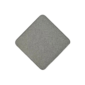 coasters polyester blanc gris moderne antidérapants résistants chaleur textures granuleuses