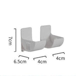 porte objets mural blanc réutilisable adhésif moderne minimaliste stockage rangement sacs petits objets
