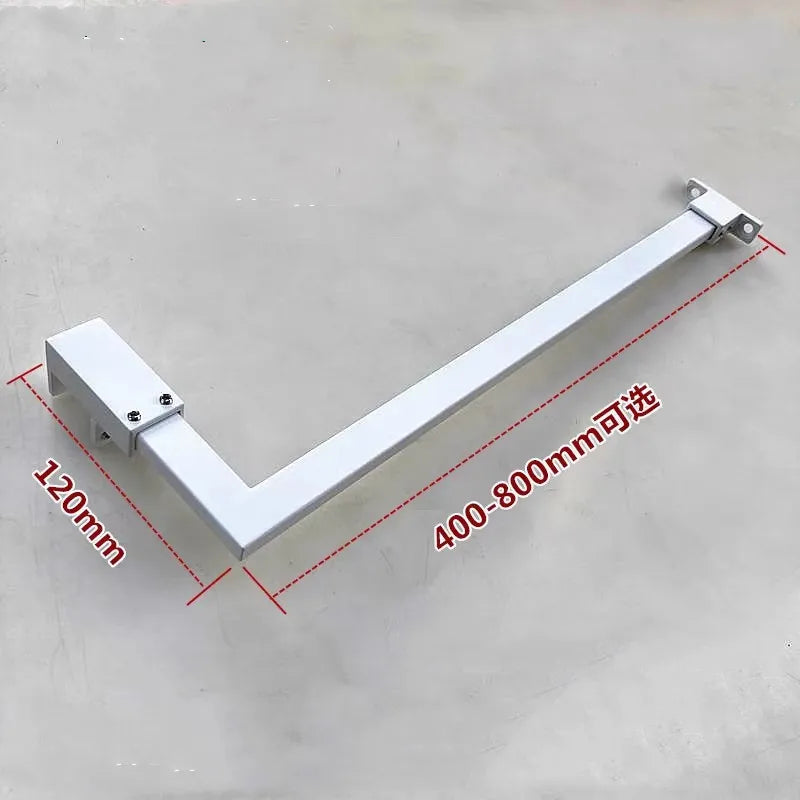 barre douche inox tige vis fixations plaque moderne minimaliste argenté noir blanc métal