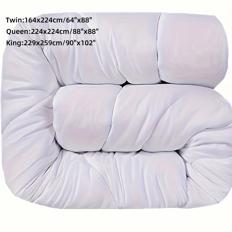 couvre lit moderne blanc gris uni été hiver lit double king queen 160x220cm 230x260cm