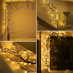 guirlande lumineuse branche noel led blanc moderne télécommande chambre atmosphère