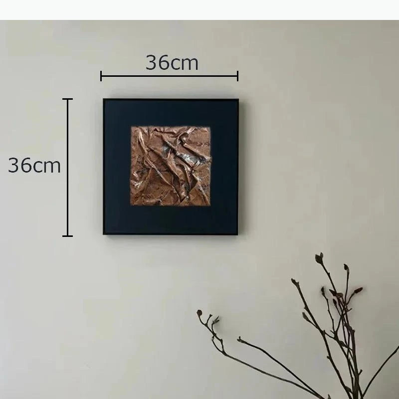 décoration murale contemporaine plaque murale relief texturé marron noir moderne chambre salon