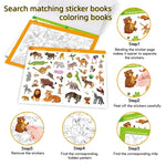 livre stickers coloriage animaux enfants ans activités diy recherches illustrationsscrição