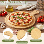 planche découper bambou rustique multifacteurs pizza charcuterie dessert servir garnir alimentos bếp gỗ tự