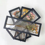 cadre photo transparent moderne clips noir rechargeable 11x11cm 14x14cm 18x18cm 18x7cm 23x9cm