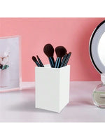 boîte rangement pinceaux maquillage acrylique noire blanche moderne