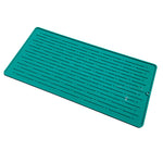 tapis salle bain moderne gris rose noir rayures horizontales respectueux environnement opaques