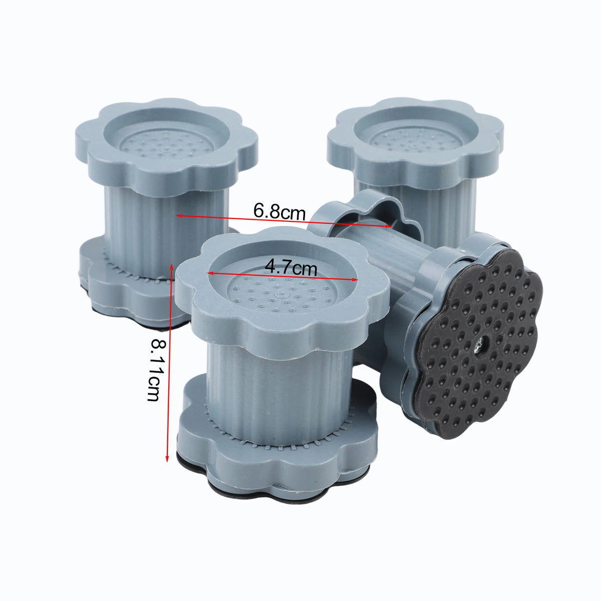 pieds anti vibration machine laver gris texture moderne adhésif antidérapant amortisseur support réfrigérateur