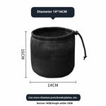 sac rangement noir maille opacité cordelette pratique camping cuisine pique nique organisation vaisselle barbecue