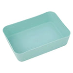 boîtes rangement modernes vert foncé orange blanc stockage respectueux environnement transparentes petites grandes capacités