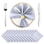 serviettes table satin rouge classiques 30x30cm coton opaques