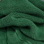 serviettes main coton 35x35cm vert foncé marron gris bordure horizontale classique pièces