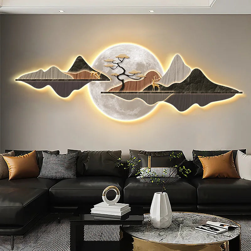 Effet lumineux de l'applique murale LED en blanc chaud