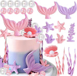 décoration gâteau sous marin sirène étoile mer algues coquillages anniversaire mariage baptême fêtes