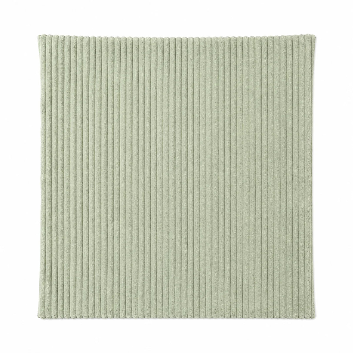 couvre lit velours côtelé vert olive simple 45cm 45cm polyester zip caché doux