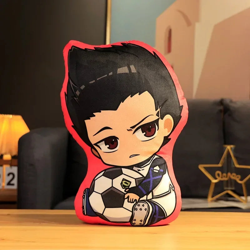coussin anime personnages football ballons peluche lavable adulte oblong itoshi seishiro meguru