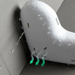 étagère salle bain blanc moderne adhésive simple toiletterie murale rechargeable