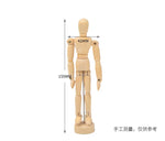 figurines articulées bois décoratives maison artistiques différentes tailles éléments accessoires