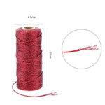 fil coton glitter vert rouge doré argenté décoratif boîte rangement satin