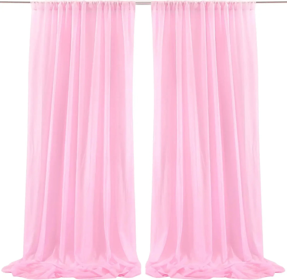 rideau uni rose clair moderne translucide 10ft 300cm 5ft 150cm mariage anniversaire