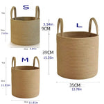 paniers rangement rotin pliables beige clair tissés utilisation multiple respectueux environnement moderne rustique poignées