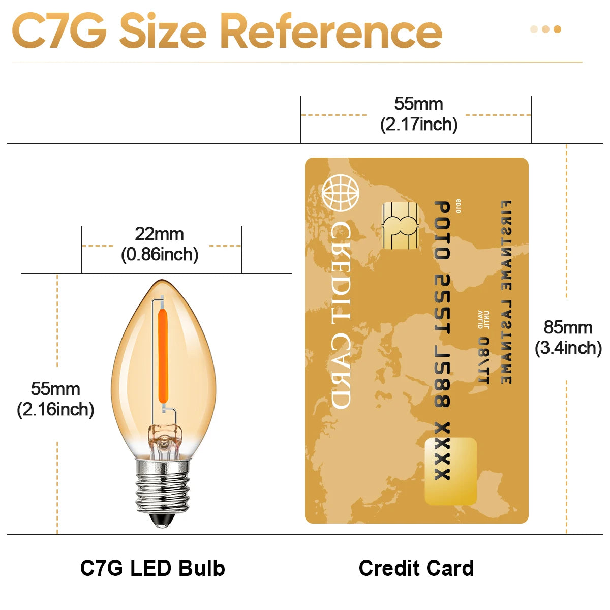 ampoule led conique filament orange moderne 360° e14 e12 vintage blanc chaud 25000h
