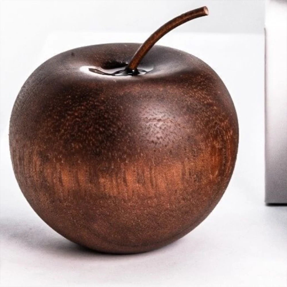 pomme artificielle bois marron texture réaliste décoration intérieure parfum aromathérapie naturelle pastoral ornement maison