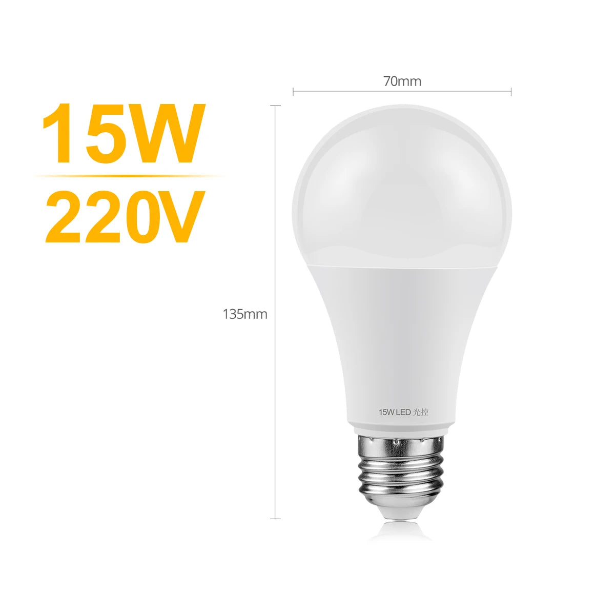 Ampoule LED 15W blanc froid 70mm globe terrestre moderne vis E27 50000h