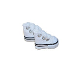chaussures sport miniatures toile coton classiques baskets couleurs variées opaques enfants accessoires poupées