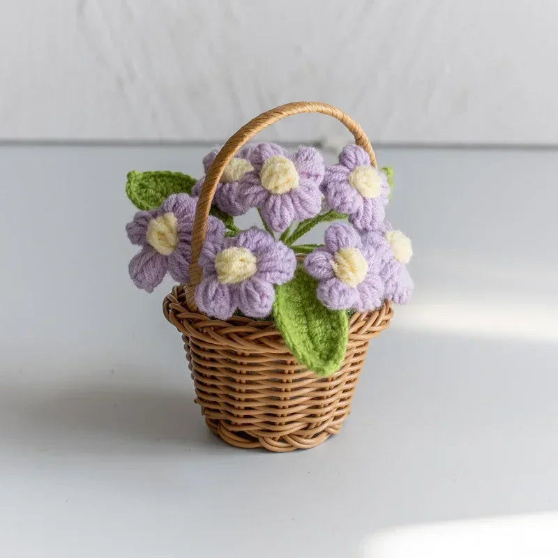 panier osier fleurs traditionnel marron clair décor intérieur maison fêtes anniversaires baby shower