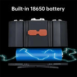lampe frontale led rechargeable usb noir orange rayures ceinture ajustable interrupteur multifonction moderne pratique