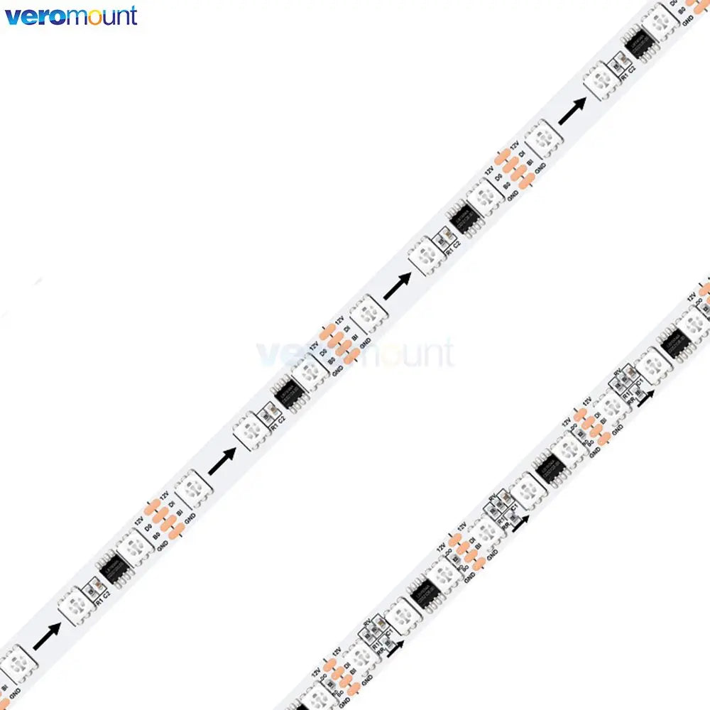 ruban led flexible smd 5050 rgb 60 84 leds noir blanc adhésif modernes points