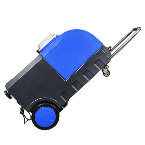 nettoyeur vapeur professionnel tapis machine bleu noir moderne accessoires efficace durable