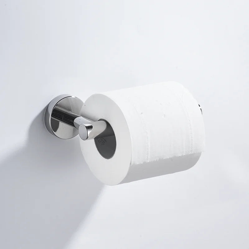 porte serviettes chrome moderne porte papier toilette crochet ensemble salle bain organisation quincaillerie acier