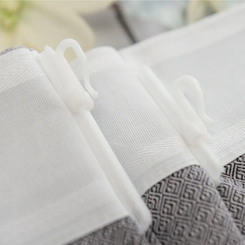 crochet ajustable blanc moderne 8.4cm 7cm réglable tringle rideau plastique décoration maison