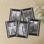 cadres photo vintage noir blanc industriels urbains pouces métalliques souvenirs