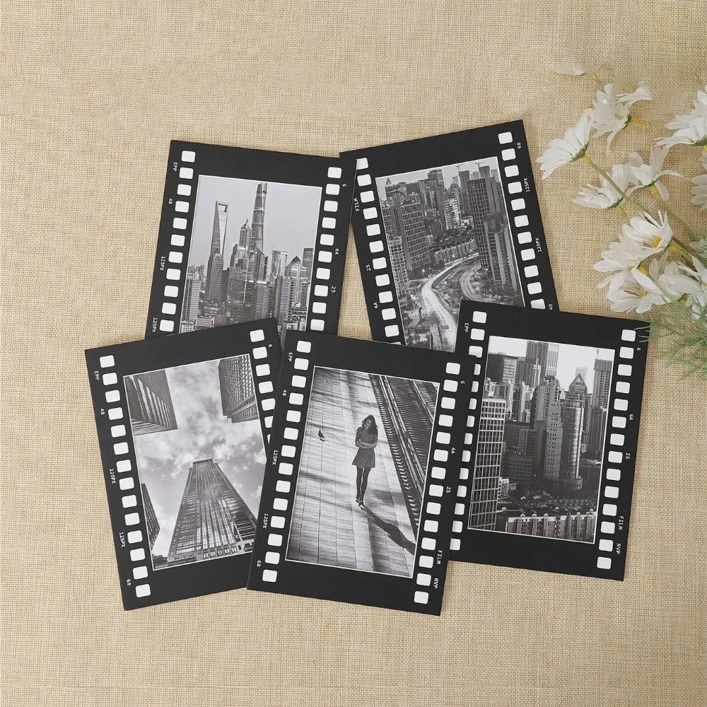 cadres photo vintage noir blanc industriels urbains pouces métalliques souvenirs
