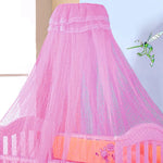 filet protection lit bébé bleu rose dentelle transparente clips classique doux chambre bébé été