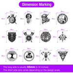 stickers viking graphiques adhésifs waterproof noir blanc gris décoration journal scrapbook portable étanche adultes