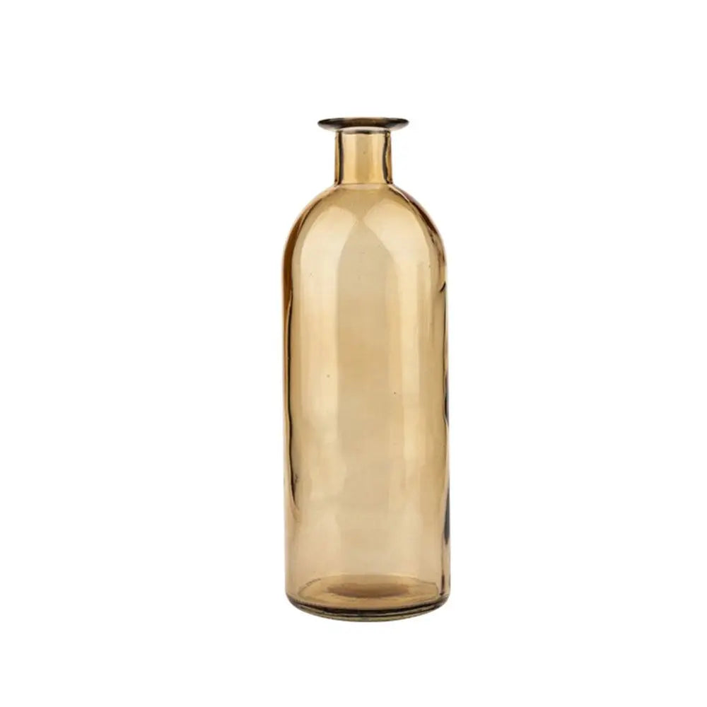 bouteille verre transparent moderne fleurs artificielles décoration table salon mariage nordique