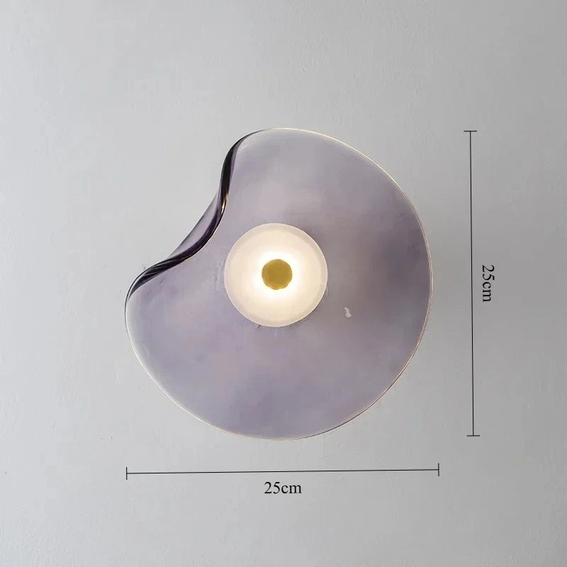applique murale led blanc translucide moderne fixations vase fleurs tableaux