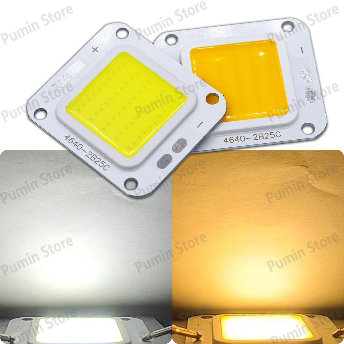 source lumineuse led 20w 40w blanc jaune mat moderne aluminium dc75v