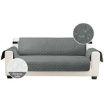 housses canapé gris beige quiltées boucles métalliques protection moderne places