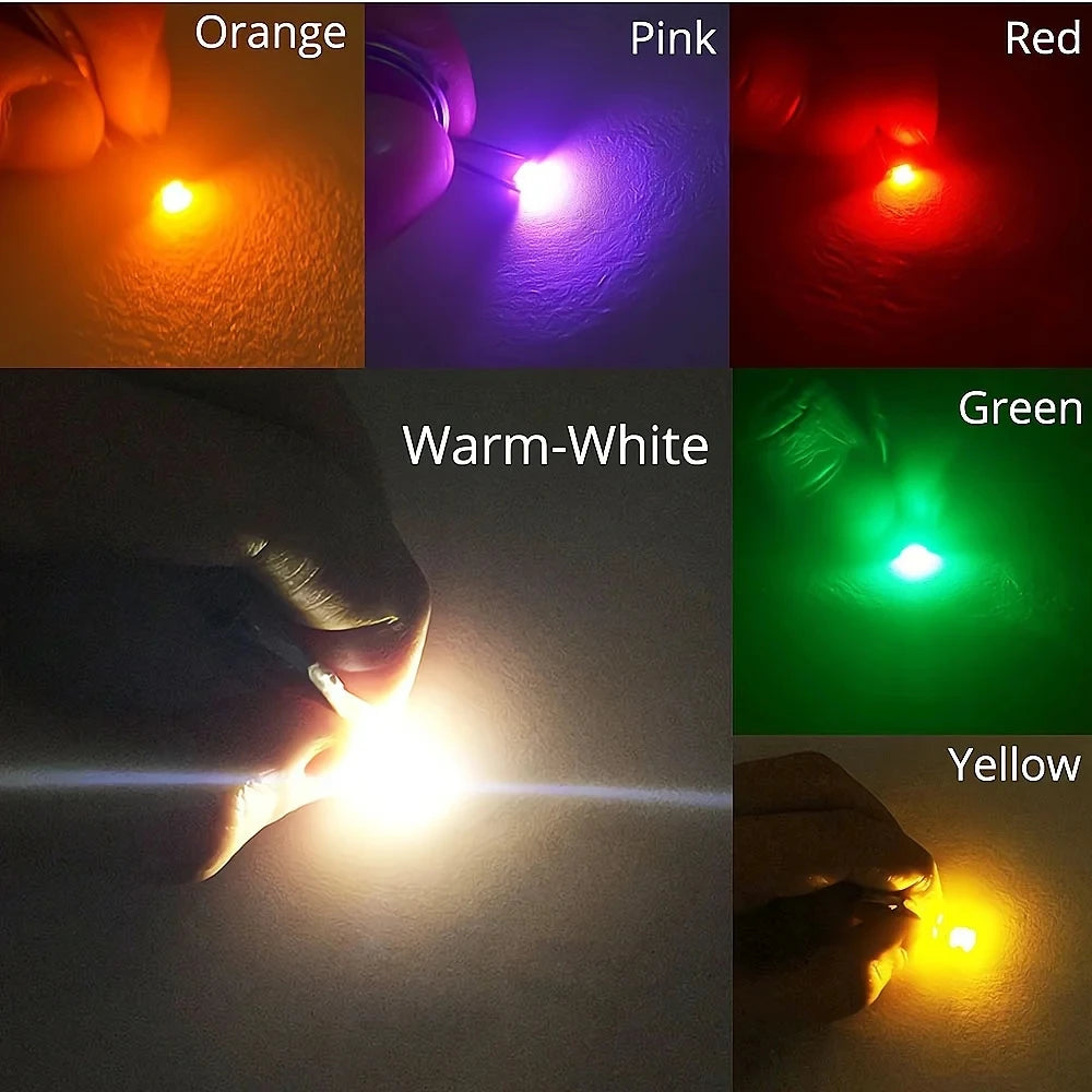 diodes led rouge vert jaune blanc violet orange smd 335 4008 20ma broches
