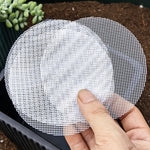grille filtrante blanche maille fine adhésive pratique plantes 5cm 7.5cm 10cm pack20pc