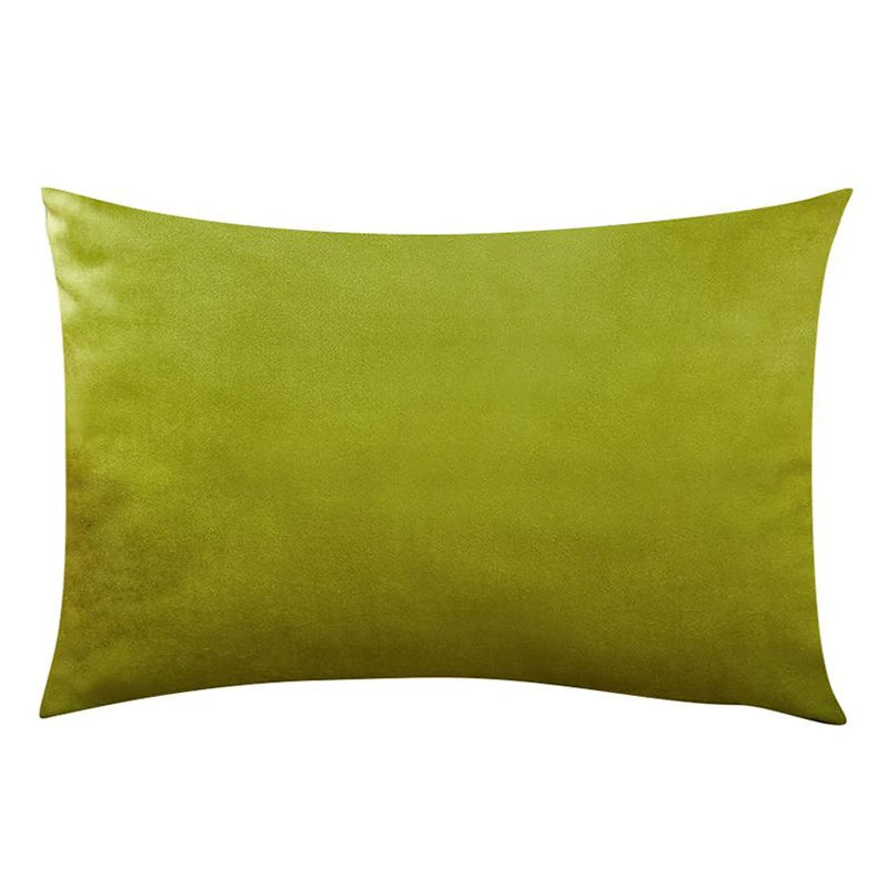 housse coussin velours décorative canapé salon moderne nordique gris vert