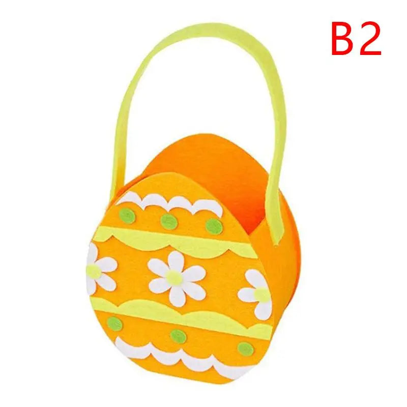 sac main forme lapin fleurs blanches taches noires couleurs vert rose bleu jaune pâques
